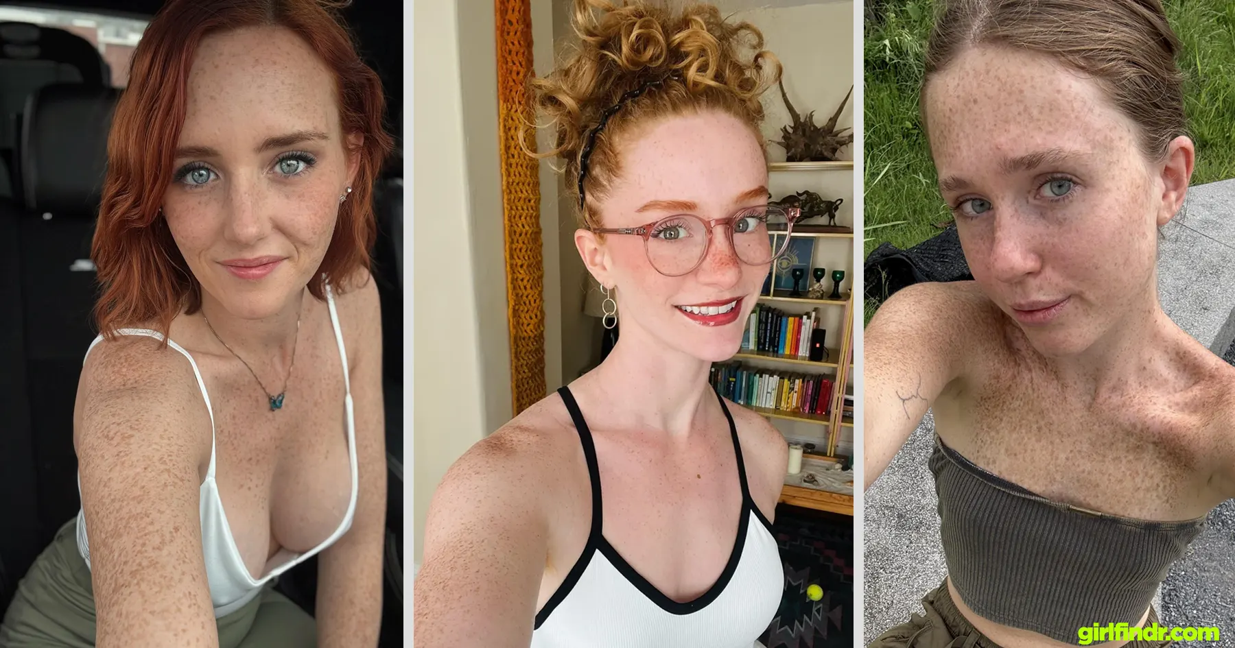 three freckled onlyfans models
